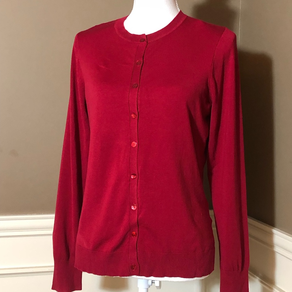 NWT Red Cardigan by August Silk. Multiple Sizes.